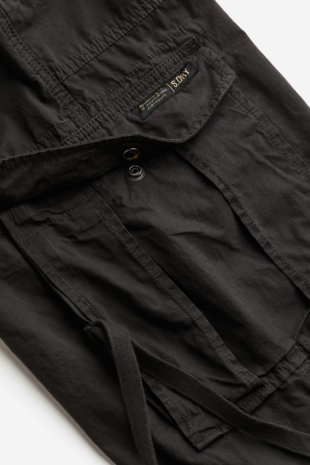 Superdry Vintage Lr Elastic Cargo Pant Washed Black