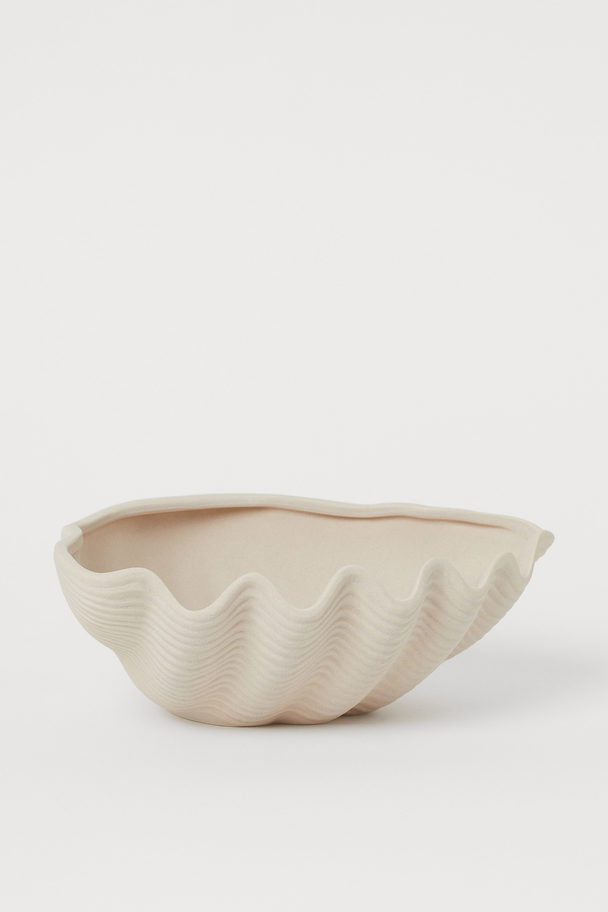 H&M HOME Shell-shaped Dish Light Beige