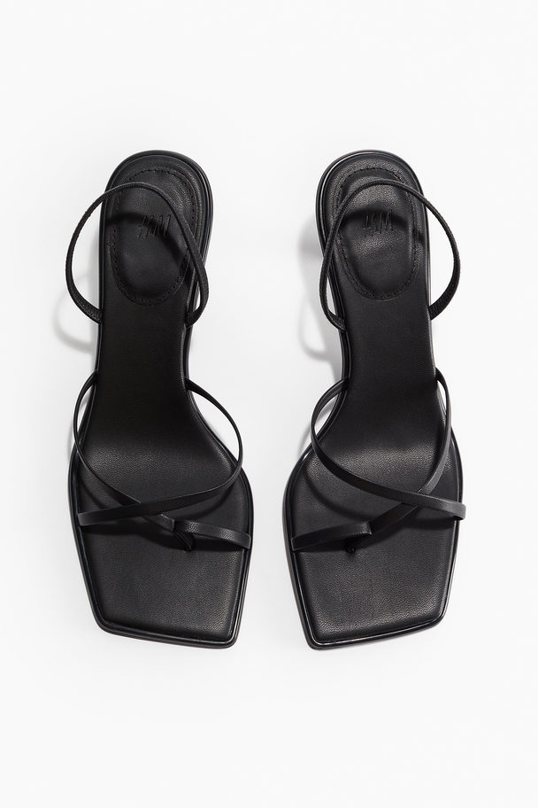 H&M Heeled Sandals Black