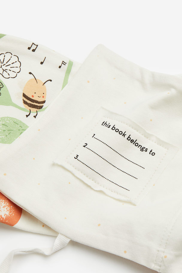 H&M Fold-out Soft Book Natural White/fruits