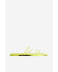 Slippers Limegroen