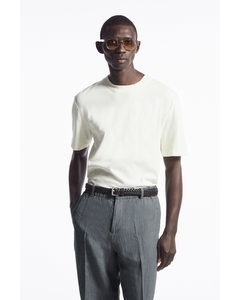 Short-sleeve Cotton-blend T-shirt White