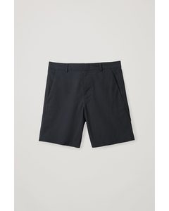 Slim-fit Tailored Shorts Navy