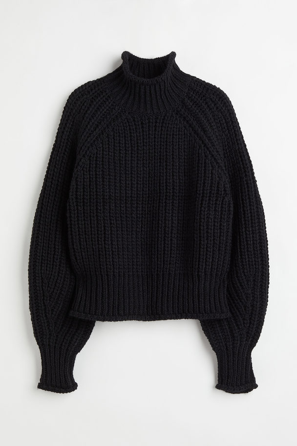 H&M Knitted Jumper Black