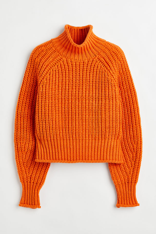 H&M Knitted Jumper Orange