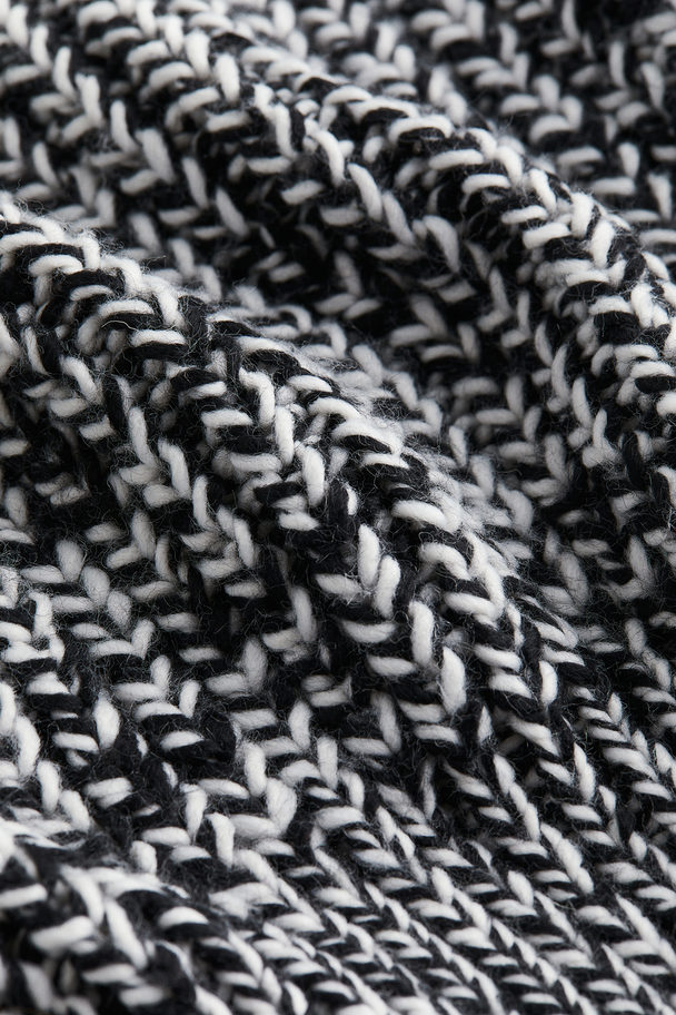 H&M Knitted Jumper Black Marl