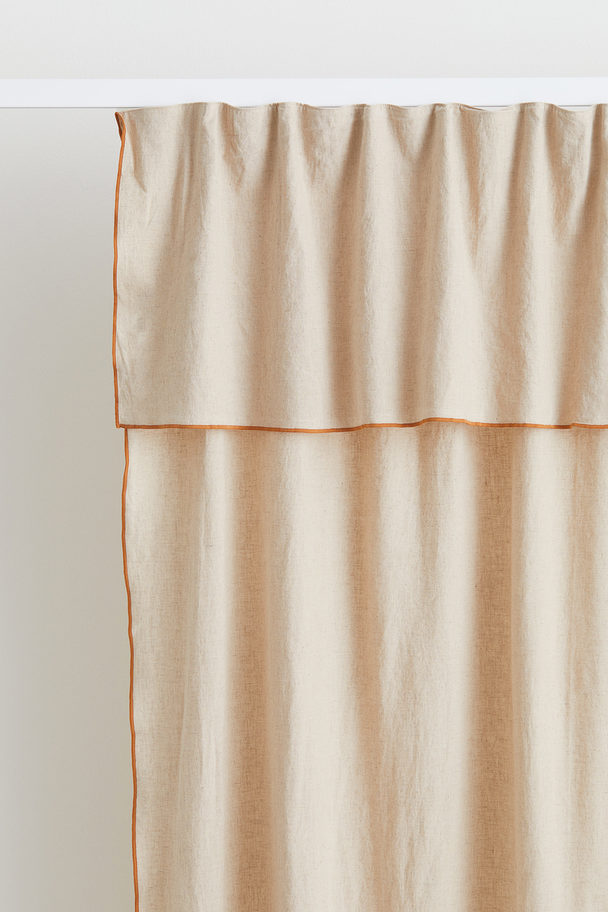 H&M HOME 2-pack Linen-blend Curtains Beige