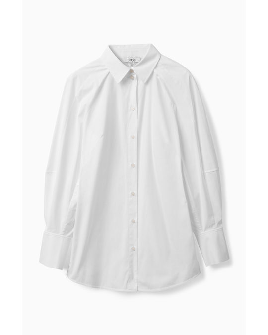 COS Volume-sleeve Structured Shirt White