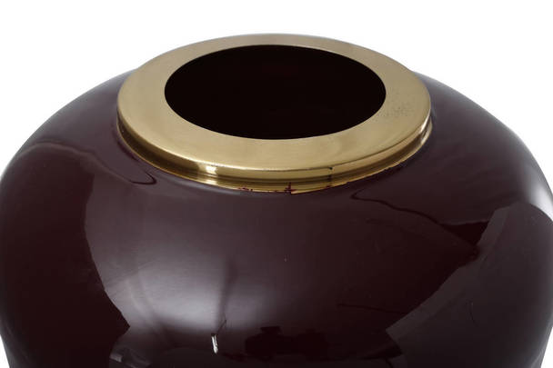 360Living Floor Vase Art Deco 205 berry / gold