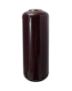 Floor Vase Art Deco 205 berry / gold