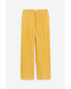 Wide Pull-on Trousers Yellow