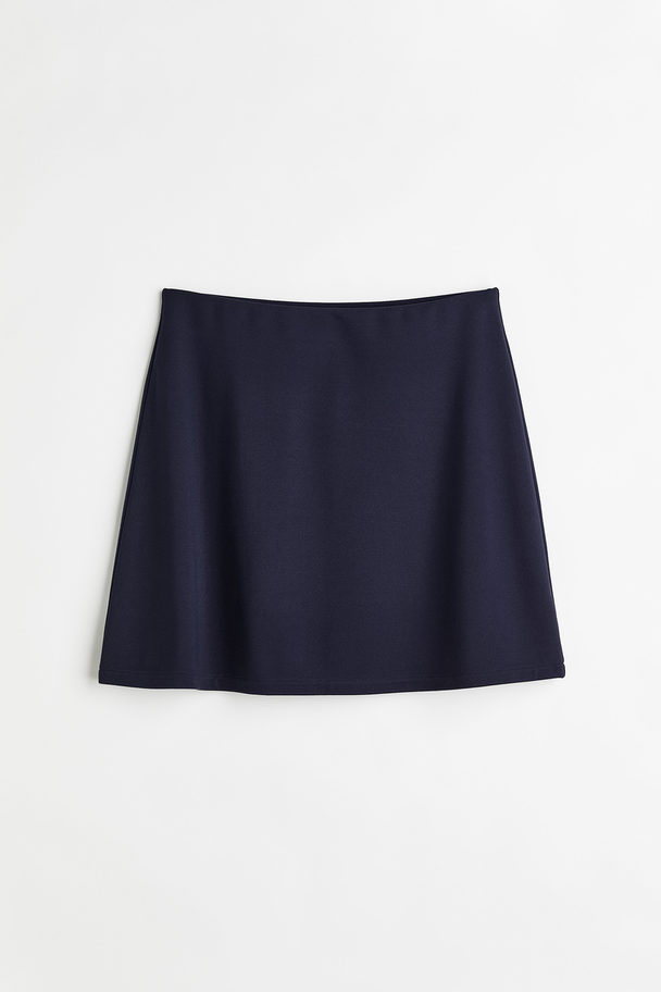 H&M A-line Skirt Navy Blue