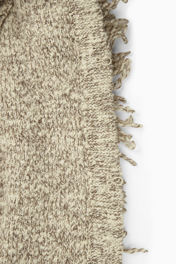 COS Loop-knit Wool Jacket Beige / Off-white