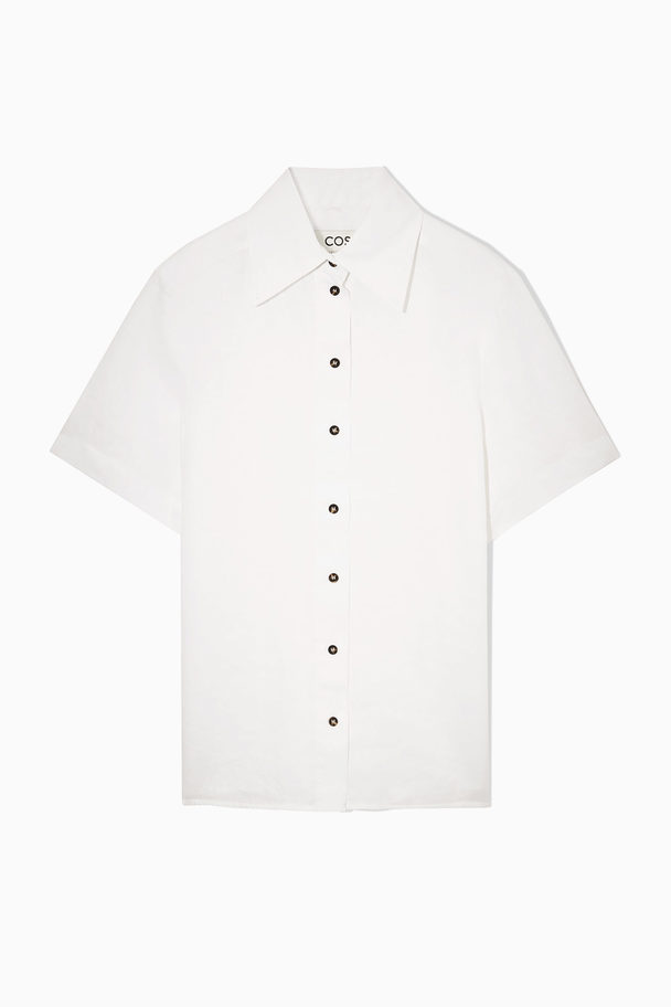 COS Regular-fit Linen  Shirt White