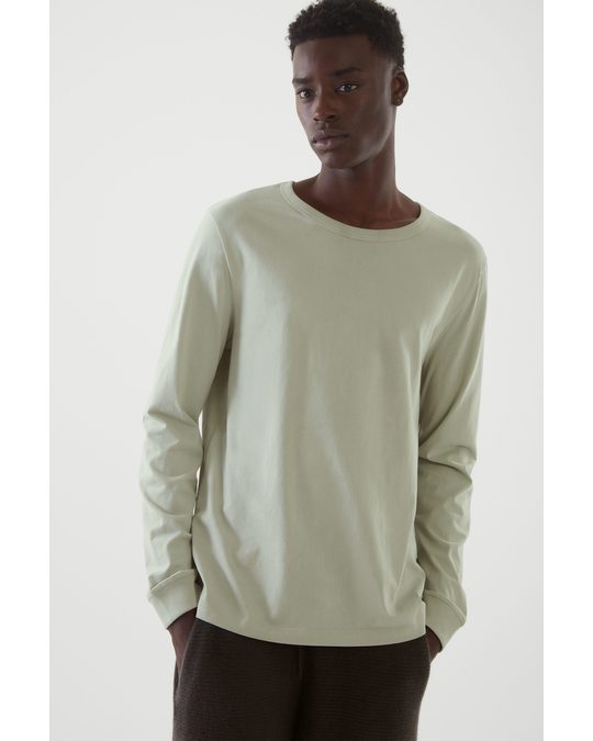 COS Long Sleeve T-shirt Pastel Green