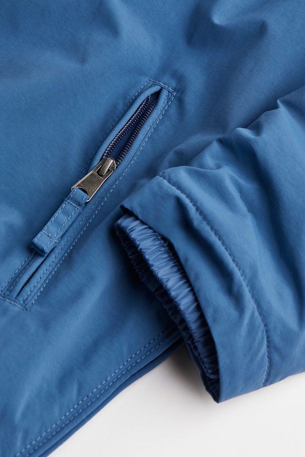 Napapijri Rainforest Winter Pocket Anorak Jacket Blue Ensign