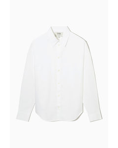 Tailored Poplin Shirt - Regular White