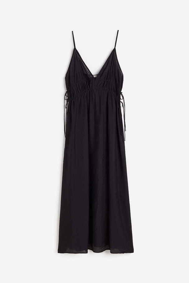 H&M Drawstring-detail Dress Black