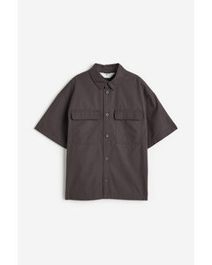 Short-sleeved Shirt Dark Grey