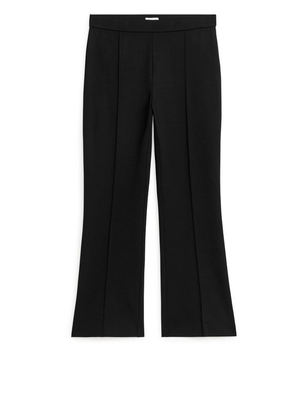 ARKET Merino Blend Jersey Trousers Black