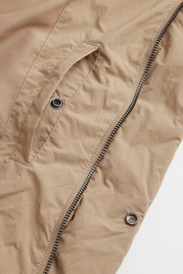 H&M Water-repellent Puffer Jacket Beige