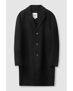 Tailored Wool Coat Black