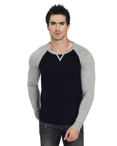 Bi-color Round Neck Sweater