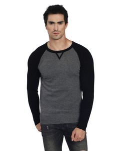 Bi-color Round Neck Sweater