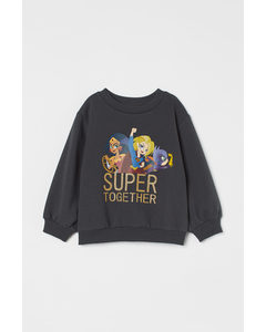 Sweatshirt mit Motiv Dunkelgrau/Super Hero Girls