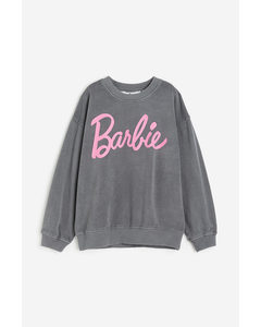 Oversized Sweatshirt Dark Grey/barbie