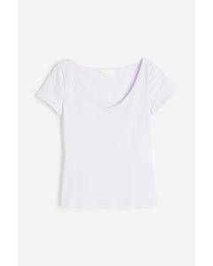 Fitted T-shirt Lilac