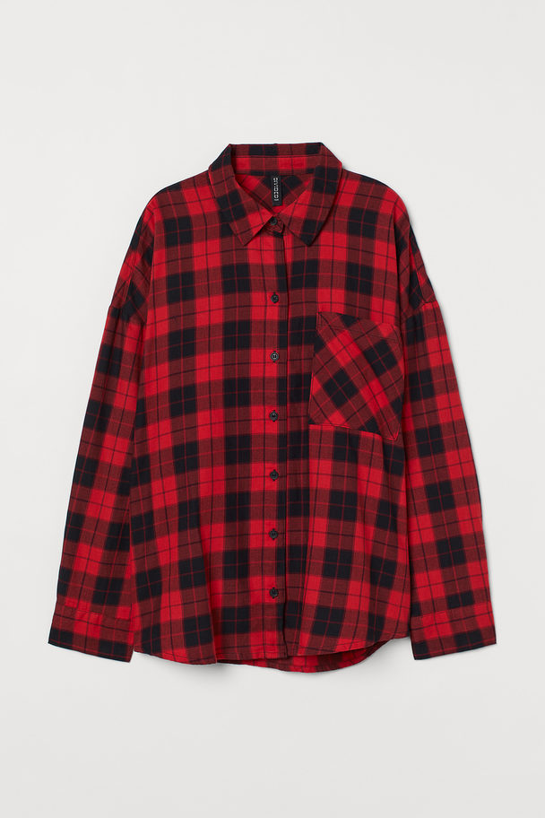 H&M Checked Shirt Red/checked