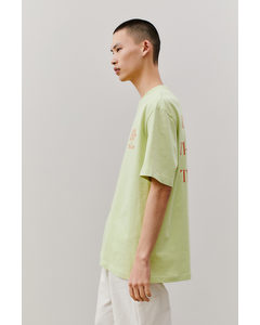 Relaxed Fit Cotton T-shirt Light Green/do Good
