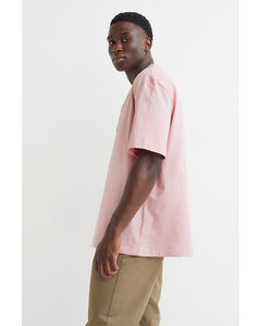 Relaxed Fit Cotton T-shirt Light Pink/mystic Order