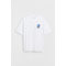 T-shirt I Bomuld Relaxed Fit Hvid/blåbær
