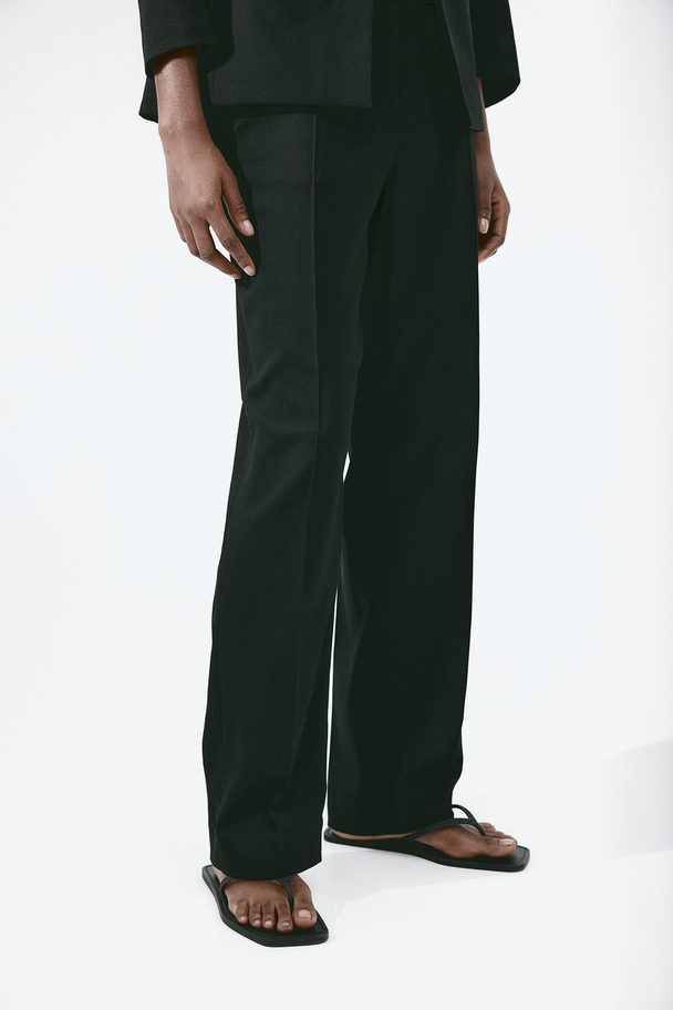 H&M Slim Trousers Black