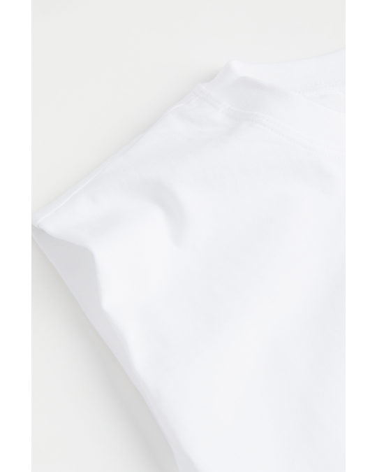 H&M Sleeveless Jersey Dress White