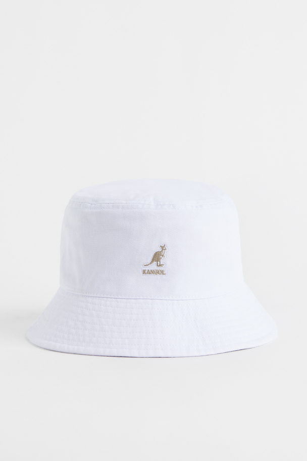 Kangol Kg Washed Bucket Hat White