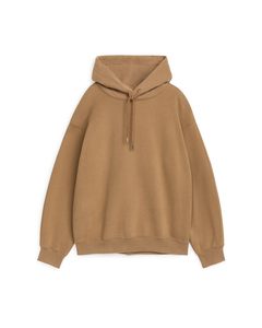 French Terry Hoodie Brown