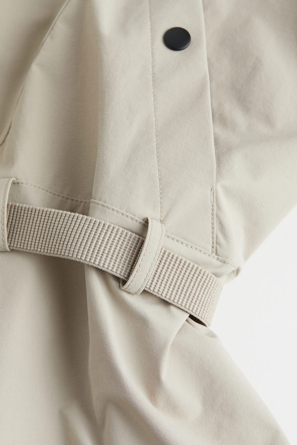 H&M Detachable Sleeve Jacket Light Beige