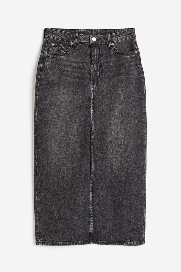 H&M Denim Skirt Dark Grey