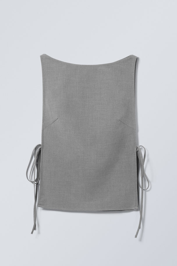 Weekday Cintia Tank Top Grey Melange