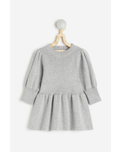 Knitted Dress Light Grey