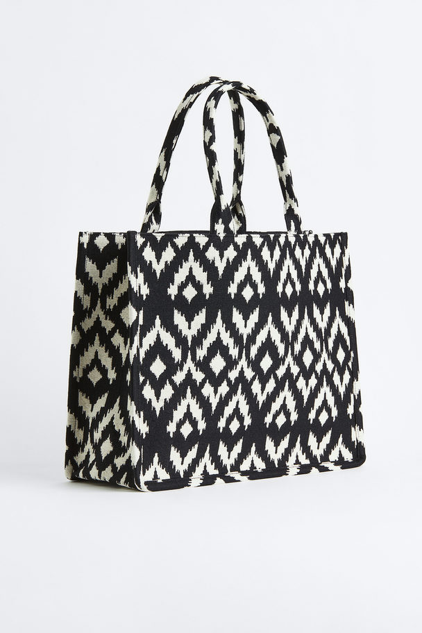 Jacquard-weave Handbag