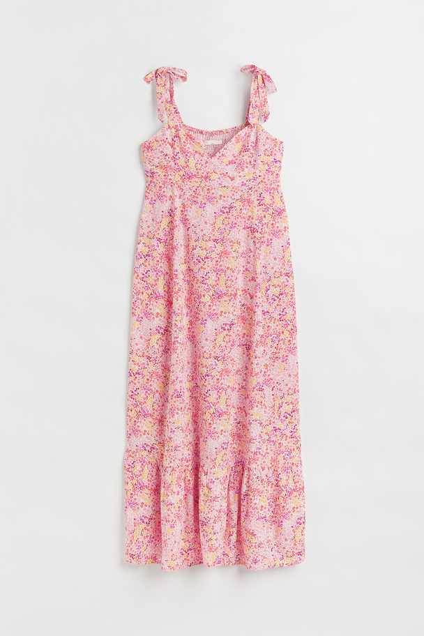 H&M Mama Crêpe Dress Pink/floral