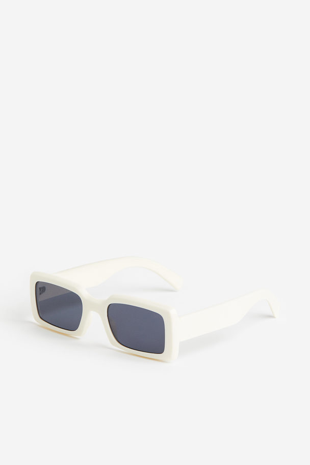 H&M Rechthoekige Zonnebril Wit