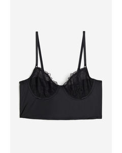 Bralette I Blonde Uden Vattering Sort