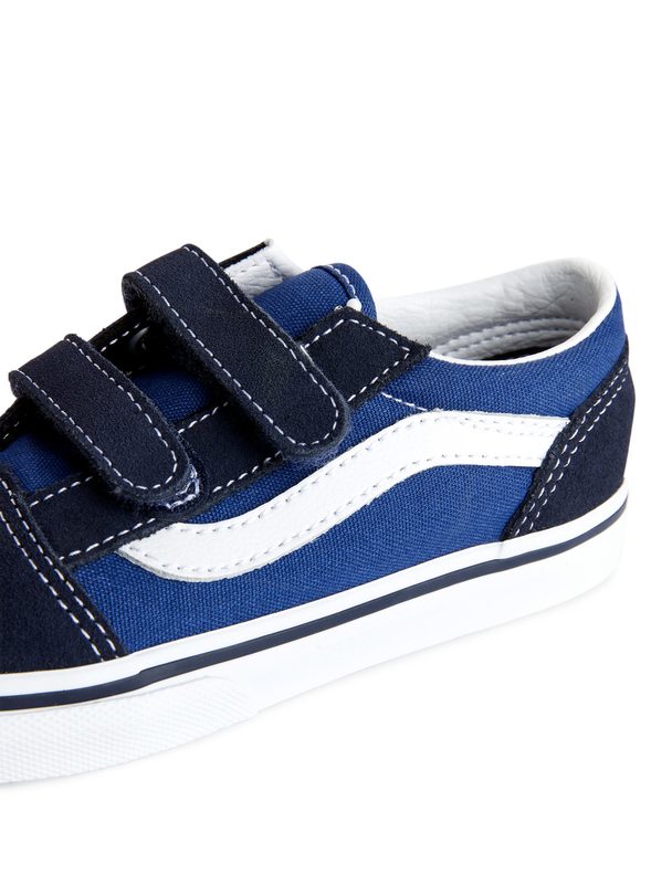 Vans Old Skool Turnschuh für Kleinkinder von Vans Dunkelblau/Weiß