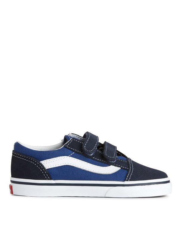 Vans Vans Toddler Old Skool Hook And Loop Trainers Dark Blue/white