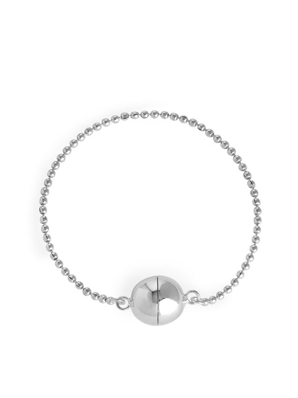ARKET Silver-plated Ball Chain Bracelet Silver